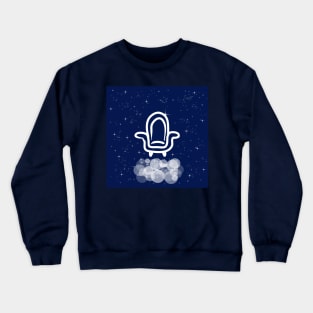 armchair, throne, furniture, comfort, interior, technology, light, universe, cosmos, galaxy, shine, concept Crewneck Sweatshirt